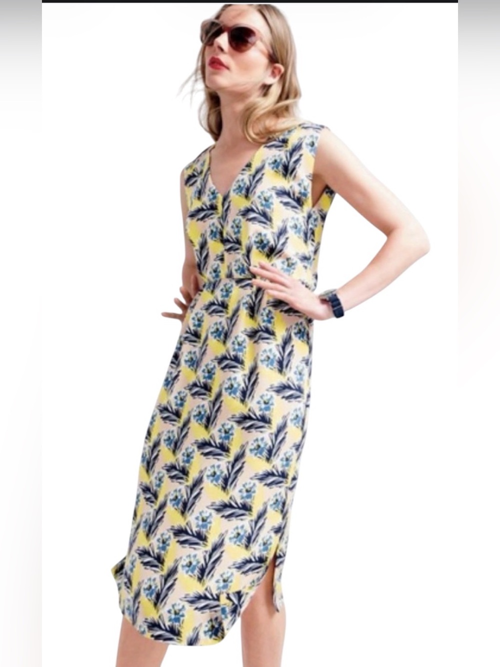 J.Crew Women's Silk Dress Spring Meadow Size 6